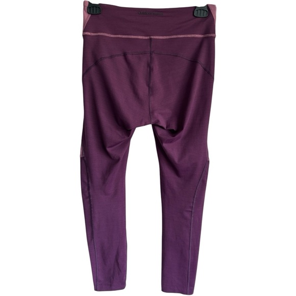 OUTDOOR VOICES Move Free 7/8 Legging Color Block Pinot Kalamata Yoga Pant Medium - Picture 3 of 5